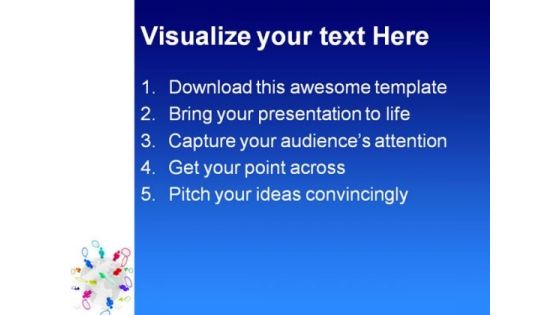Communication People PowerPoint Template 1010