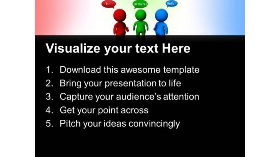 Communication Teamwork PowerPoint Templates And PowerPoint Themes 0612