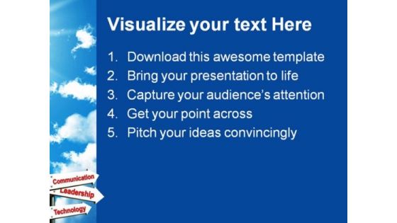 Communication Travel PowerPoint Template 1110