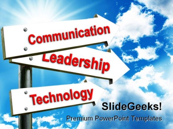 Communication Travel PowerPoint Template 1110