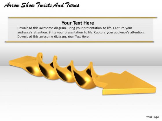 Company Business Strategy Arrow Show Twists And Turns Pictures