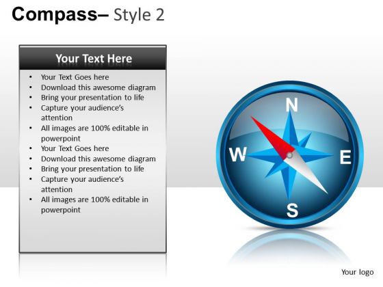 Compass 2 PowerPoint Slides And Ppt Diagram Templates