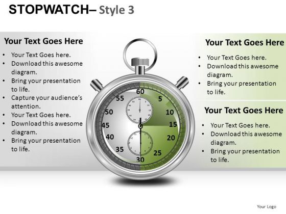 Competition Stopwatch 3 PowerPoint Slides And Ppt Diagram Templates