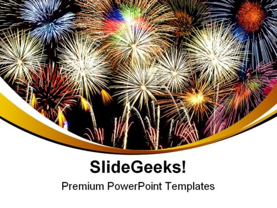 Composite Fireworks Abstract PowerPoint Templates And PowerPoint Backgrounds 0311