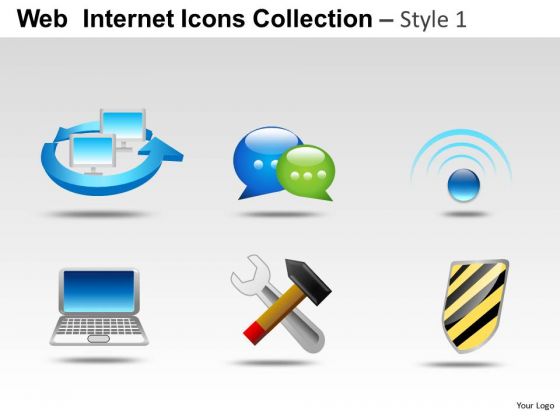 Computer Chat Web Internet Icons PowerPoint Slides And Ppt Diagram Templates
