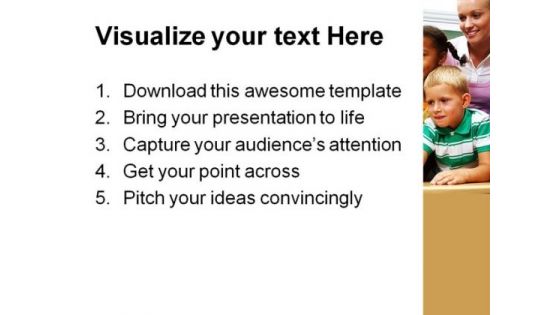 Computer Education PowerPoint Template 1110
