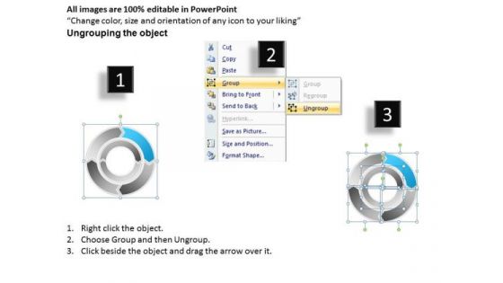 Concentric Circles Data Flow Diagram Business Plan Financials PowerPoint Slides