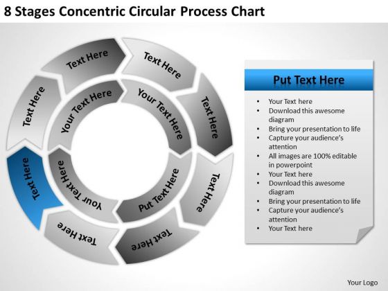 Concentric Circular Process Chart Ppt How To Business Plan PowerPoint Templates