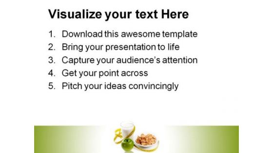 Concept Of Dieting Food PowerPoint Themes And PowerPoint Slides 0211