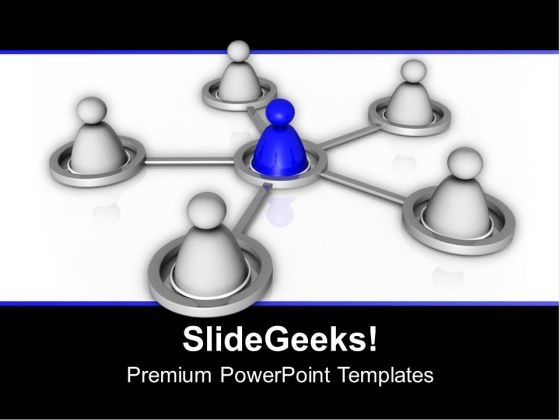 Concept Of Teamwork Business Network PowerPoint Templates Ppt Backgrounds For Slides 0313