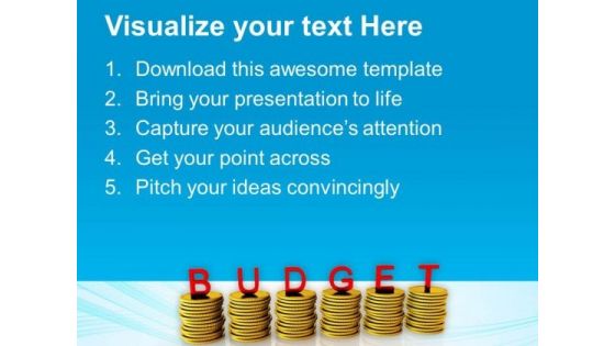 Conceptual Image Of Financial Budget PowerPoint Templates Ppt Backgrounds For Slides 0713