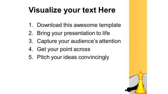 Conceptual Image Of King Defeat PowerPoint Templates Ppt Backgrounds For Slides 0113