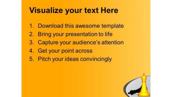 Conceptual Image Of King Defeat PowerPoint Templates Ppt Backgrounds For Slides 0113