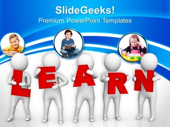 Conceptual Image Of Learning PowerPoint Templates Ppt Backgrounds For Slides 0813