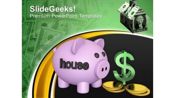 Conceptual Image Of Money Deposite PowerPoint Templates Ppt Backgrounds For Slides 0113