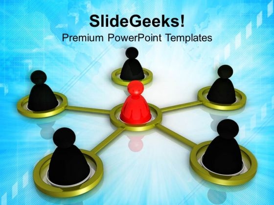 Conceptual Image Of Teamwork PowerPoint Templates Ppt Backgrounds For Slides 0213