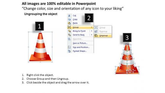 Cone Construction Traffic Cones PowerPoint Slides And Ppt Diagram Templates
