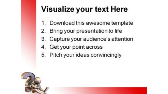 Confused Man Business PowerPoint Templates And PowerPoint Backgrounds 0711