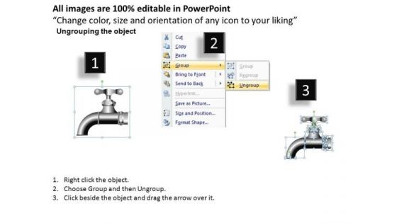 Conserving Water PowerPoint Slides Graphics
