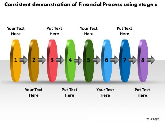 Consistent Demonstration Of Financial Process Using Stage 8 What Are Business PowerPoint Templates