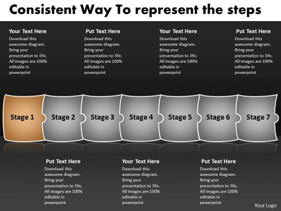 Consistent Way To Represent The Steps Tech Support Process Flow Chart PowerPoint Slides