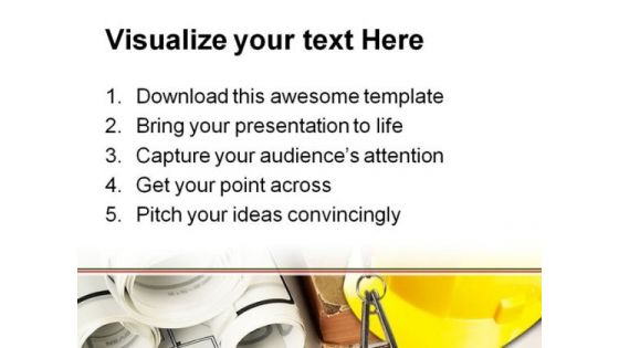 Construction Architecture PowerPoint Template 0810