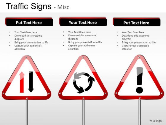 Construction Signs Traffic Signs PowerPoint Slides And Ppt Diagram Templates