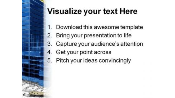 Construction Tools Industrial PowerPoint Template 0810