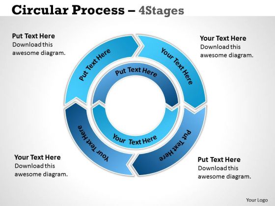 Consulting Diagram Circular Process 4 Stages 5 Sales Diagram