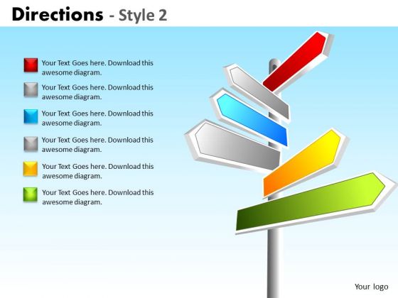 Consulting Diagram Directions Style 2 Strategic Management