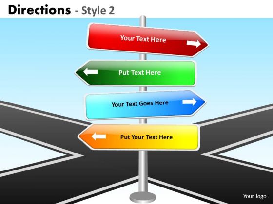 Consulting Diagram Directions Style 2 Strategy Diagram
