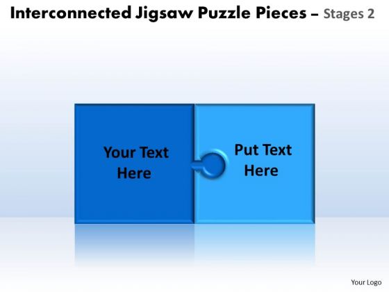 Consulting Diagram Interconnected Jigsaw Puzzle Diagram Pieces Stages 2 Strategic Management