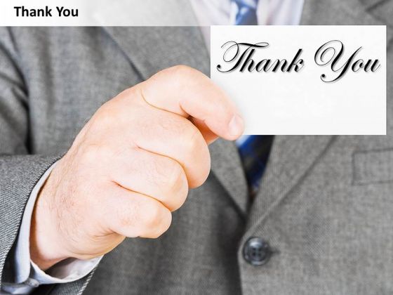 Consulting Diagram Thank You Presentation Slide Business Diagram