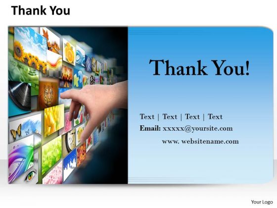 Consulting Diagram Thank You Slide With Contact Details Strategy Diagram