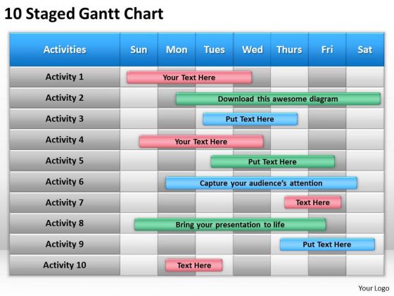 Consulting PowerPoint Template Gantt Chart Ppt Templates Backgrounds For Slides