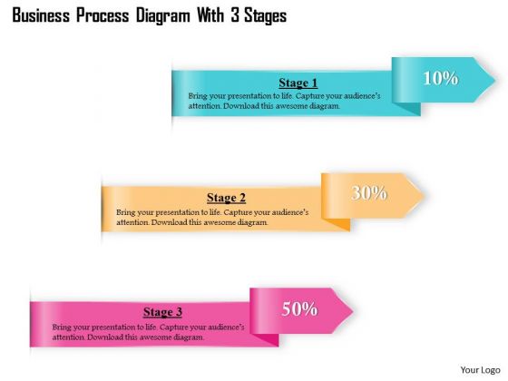 Consulting Slides Business Process Diagram With 3 Stages Business Presentation