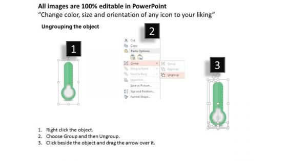 Consulting Slides Thermometer Showing Business Data Business Presentation