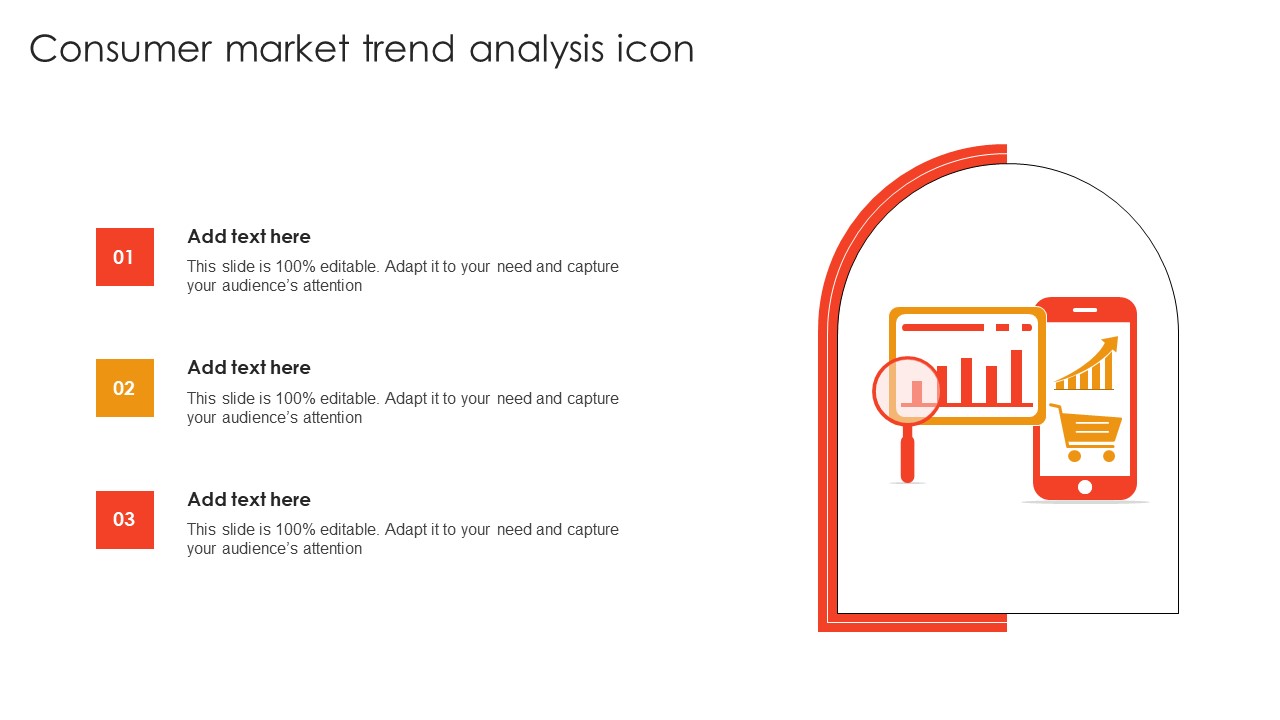 Consumer Market Trend Analysis Icon Summary Pdf