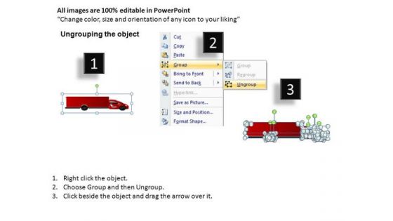 Container Red Truck PowerPoint Slides And Ppt Diagram Templates