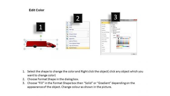 Container Red Truck PowerPoint Slides And Ppt Diagram Templates