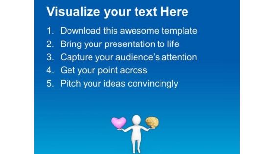 Control Your Heart With Brain PowerPoint Templates Ppt Backgrounds For Slides 0713