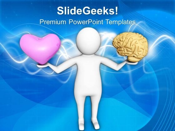 Control Your Heart With Brain PowerPoint Templates Ppt Backgrounds For Slides 0713