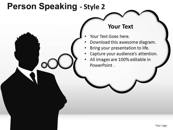 Conversation Person Speaking 2 PowerPoint Slides And Ppt Diagram Templates
