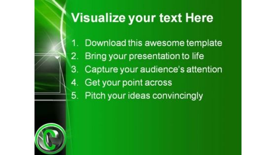 Copy Right Business PowerPoint Template 1110
