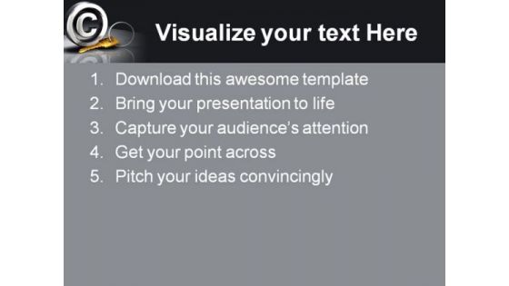 Copy Right Security PowerPoint Template 1110