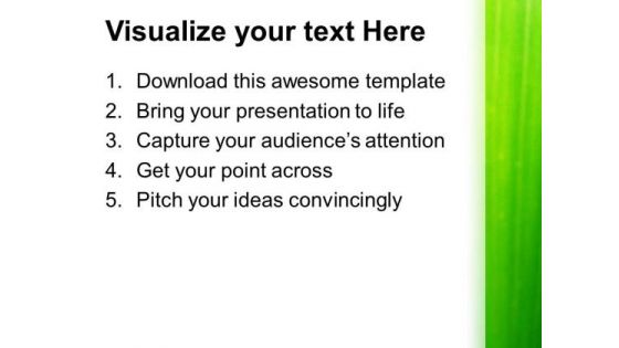 Corn Leaf Nature PowerPoint Templates And PowerPoint Themes 0512