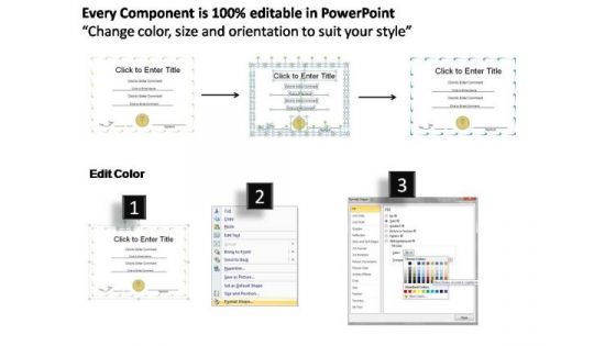 Corporate Award Certificate PowerPoint Templates