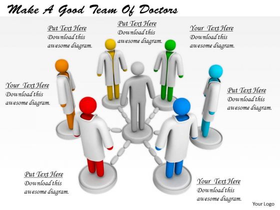 Corporate Business Strategy Make Good Team Of Doctors 3d Character