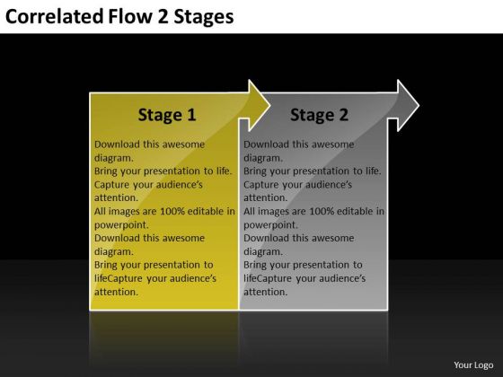 Correlated Flow 2 Stages Ppt Hydraulic Schematic PowerPoint Slides