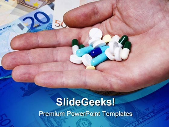Cost Of Health Medical PowerPoint Background And Template 1210